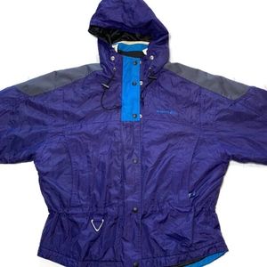 Purple Hooded Möbius Ski Jacket